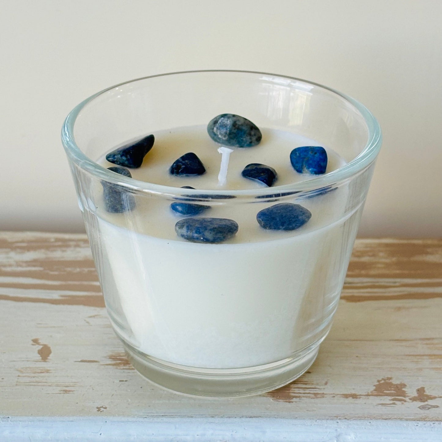 Lapis Lazuli Innerlijke rustkaars glaasje
