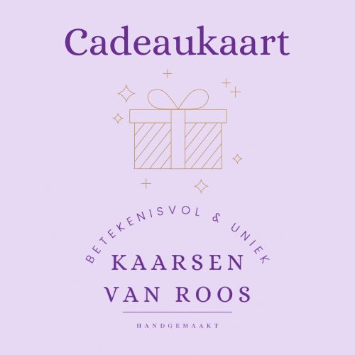 Cadeaukaart Kaarsen van Roos