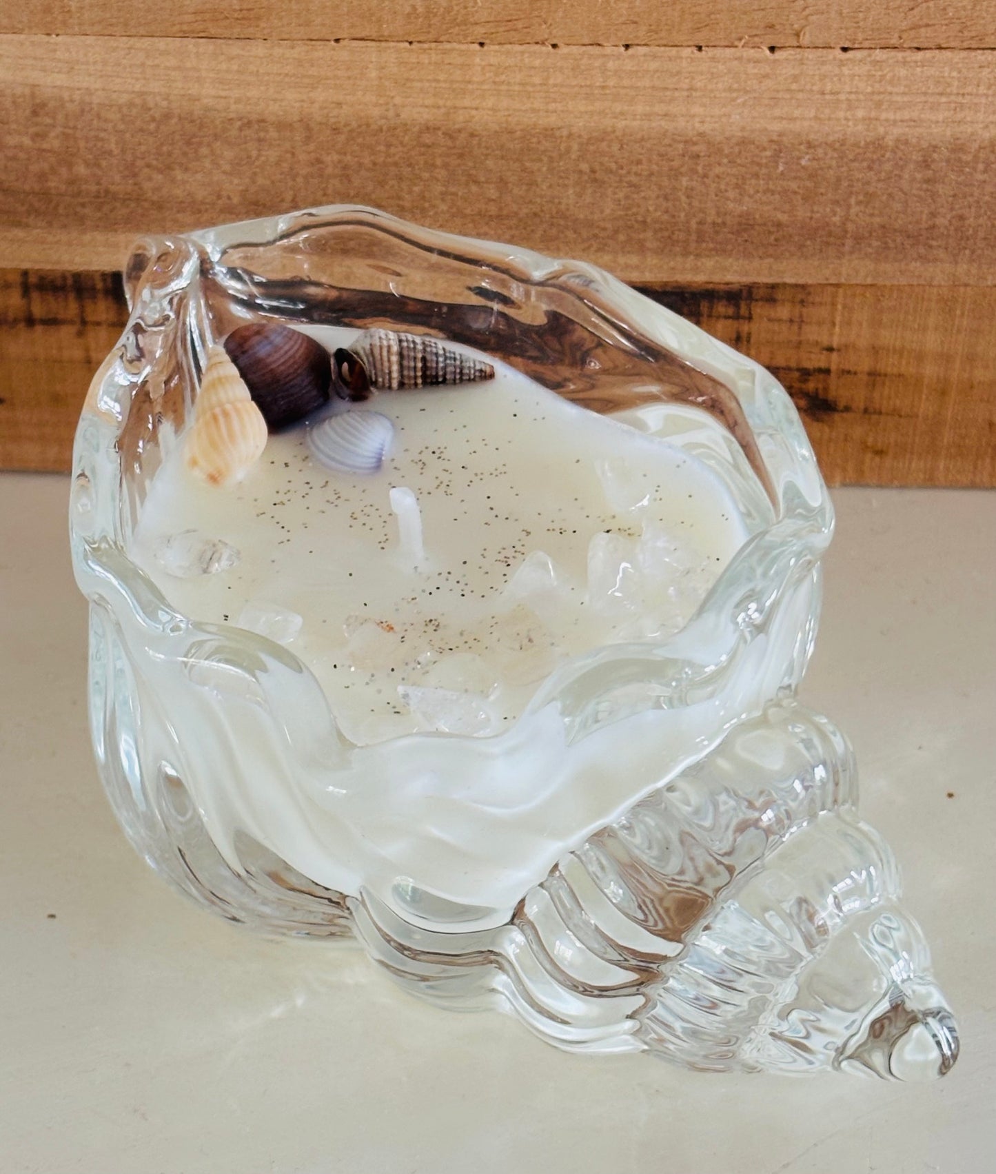 Zomerschelpje glas