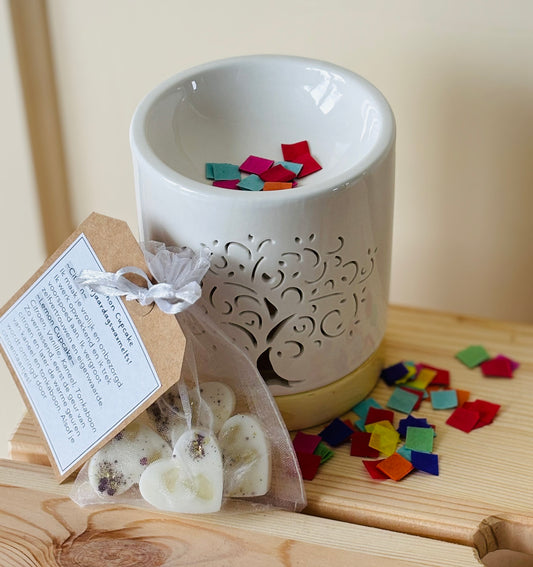 Lemon Cupcake Verjaardagswaxmelts & Tree of Life brander