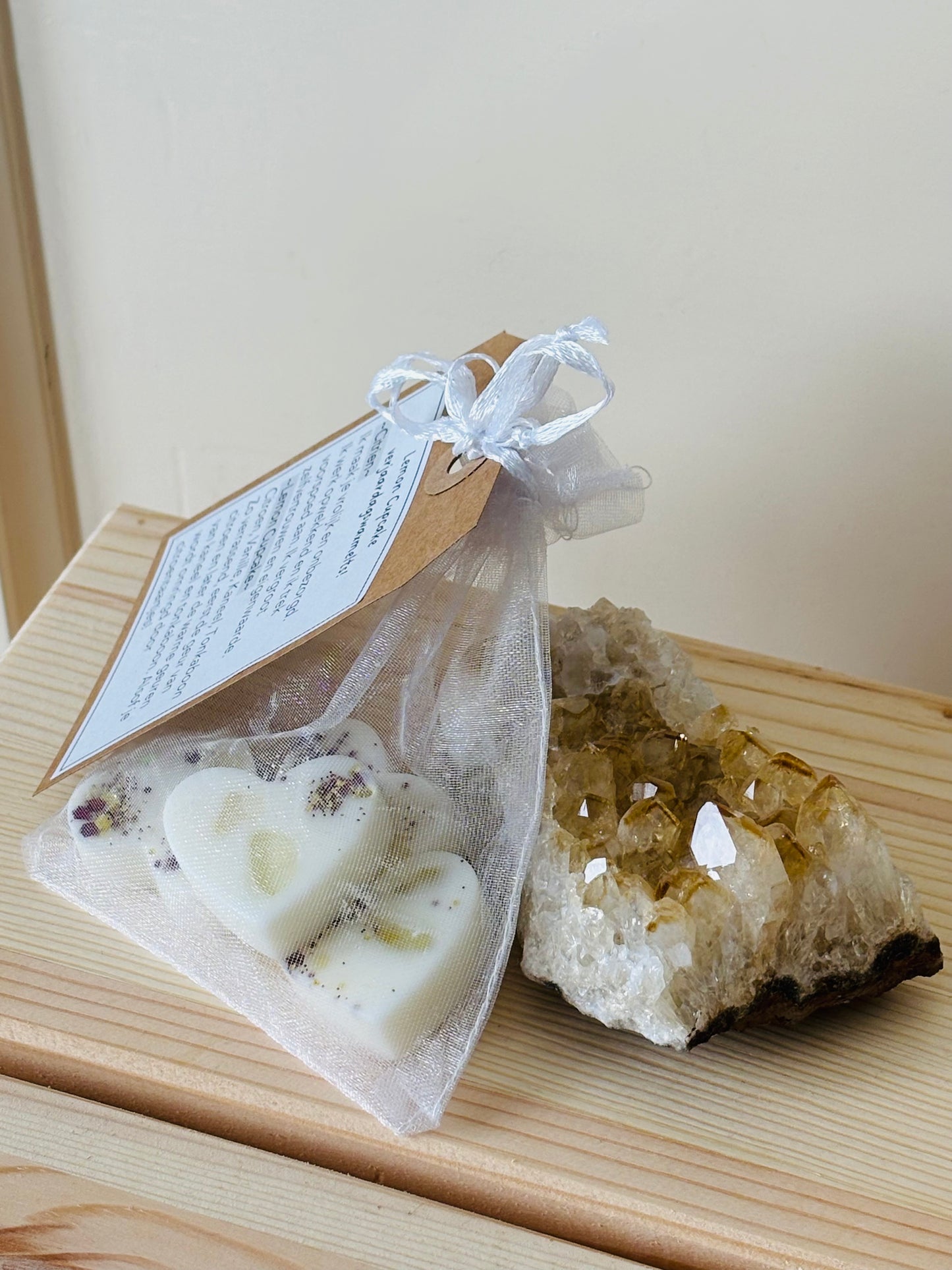 Lemon Cupcake Verjaardagswaxmelts & Ruwe Citrien steen