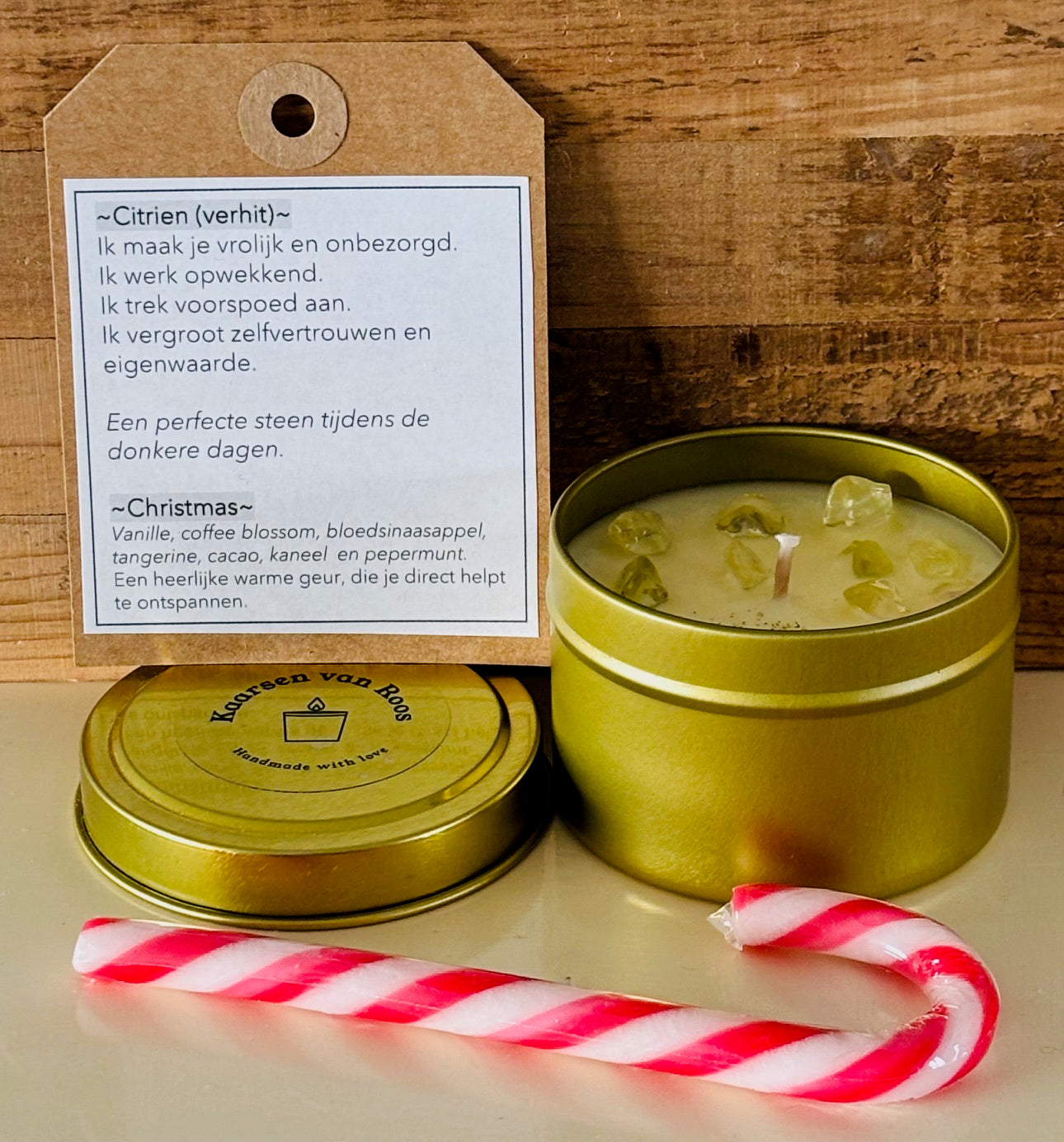 Kerstkaars & kaart Gracht